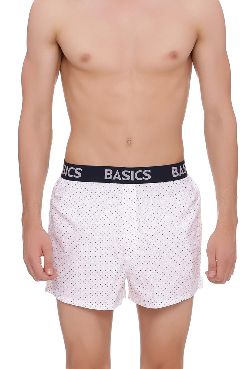 BASICS SLIM FIT PRINTED BOXER SHORTS