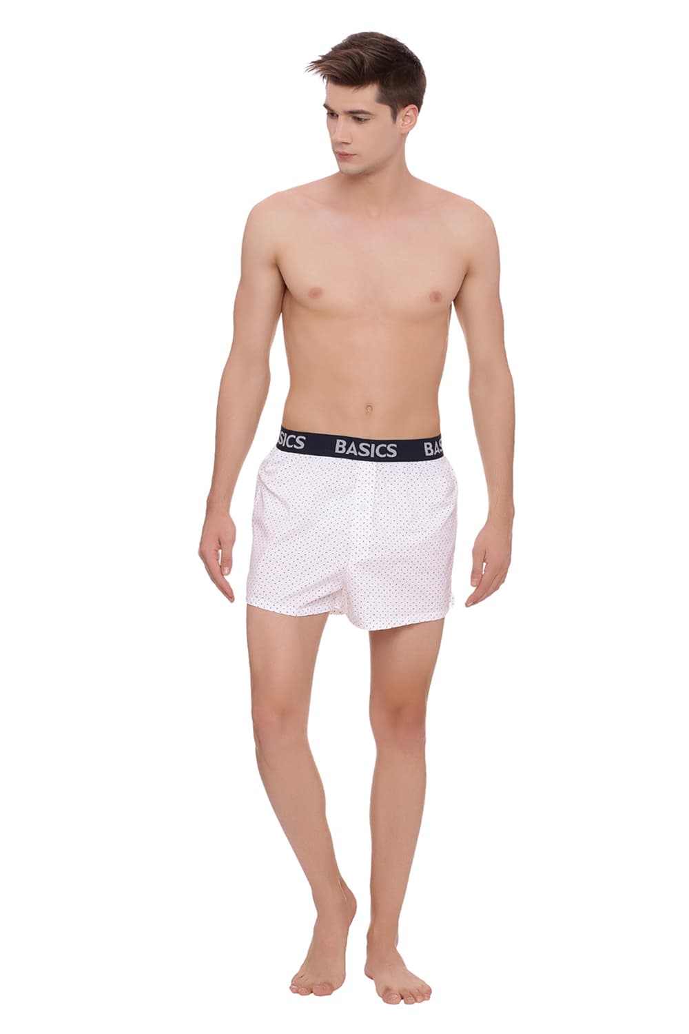 BASICS SLIM FIT PRINTED BOXER SHORTS