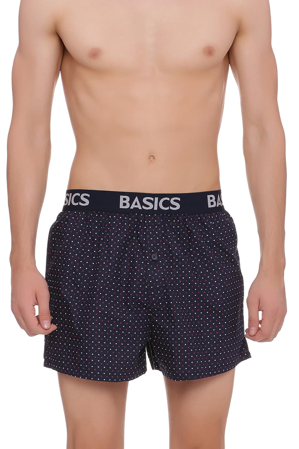 BASICS SLIM FIT PRINTED BOXER SHORTS