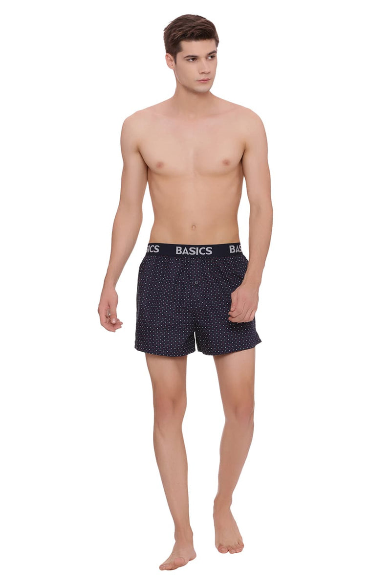 BASICS SLIM FIT PRINTED BOXER SHORTS