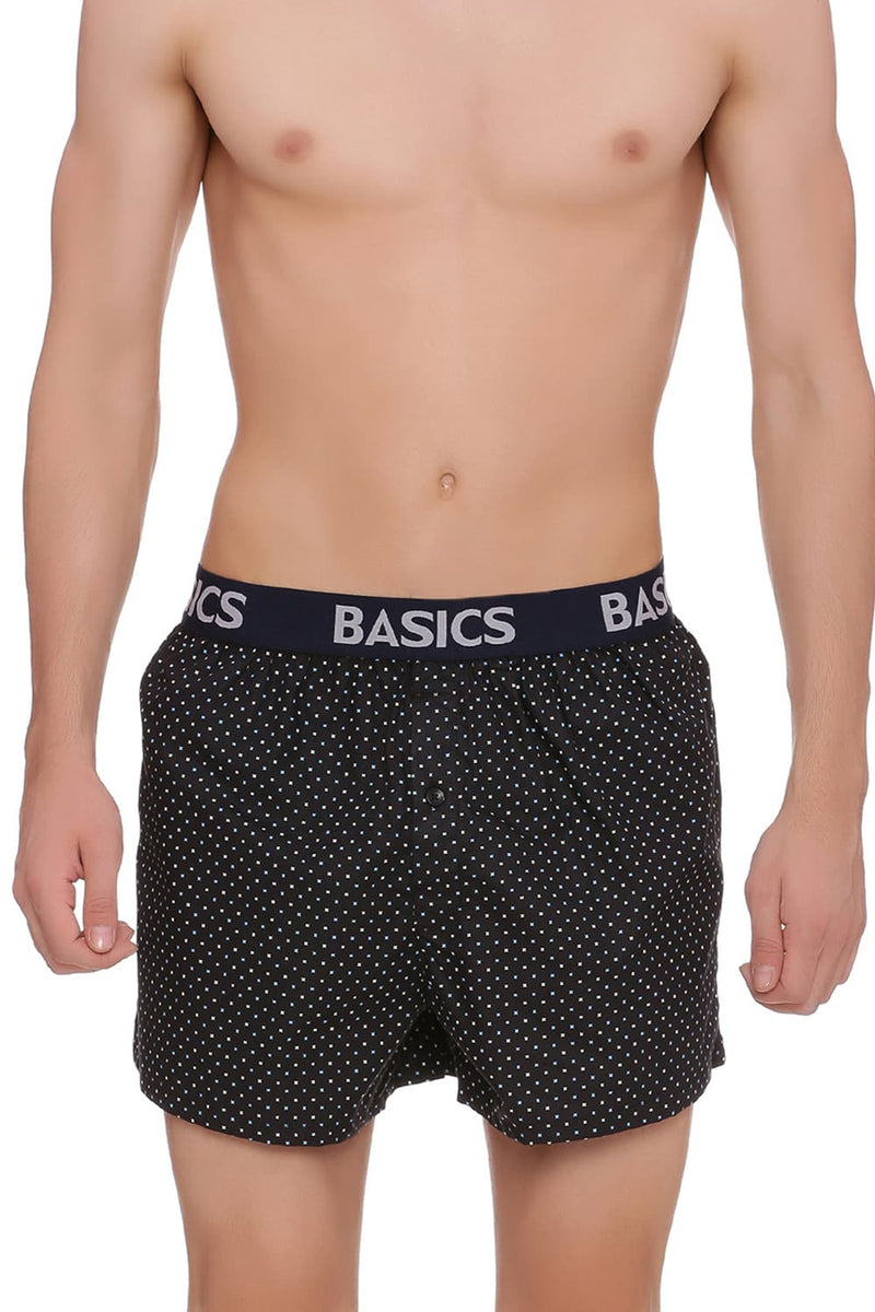 BASICS SLIM FIT PRINTED BOXER SHORTS