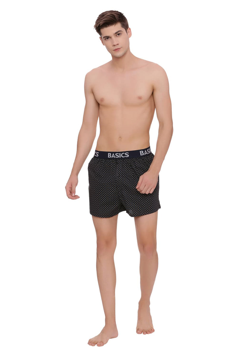 BASICS SLIM FIT PRINTED BOXER SHORTS