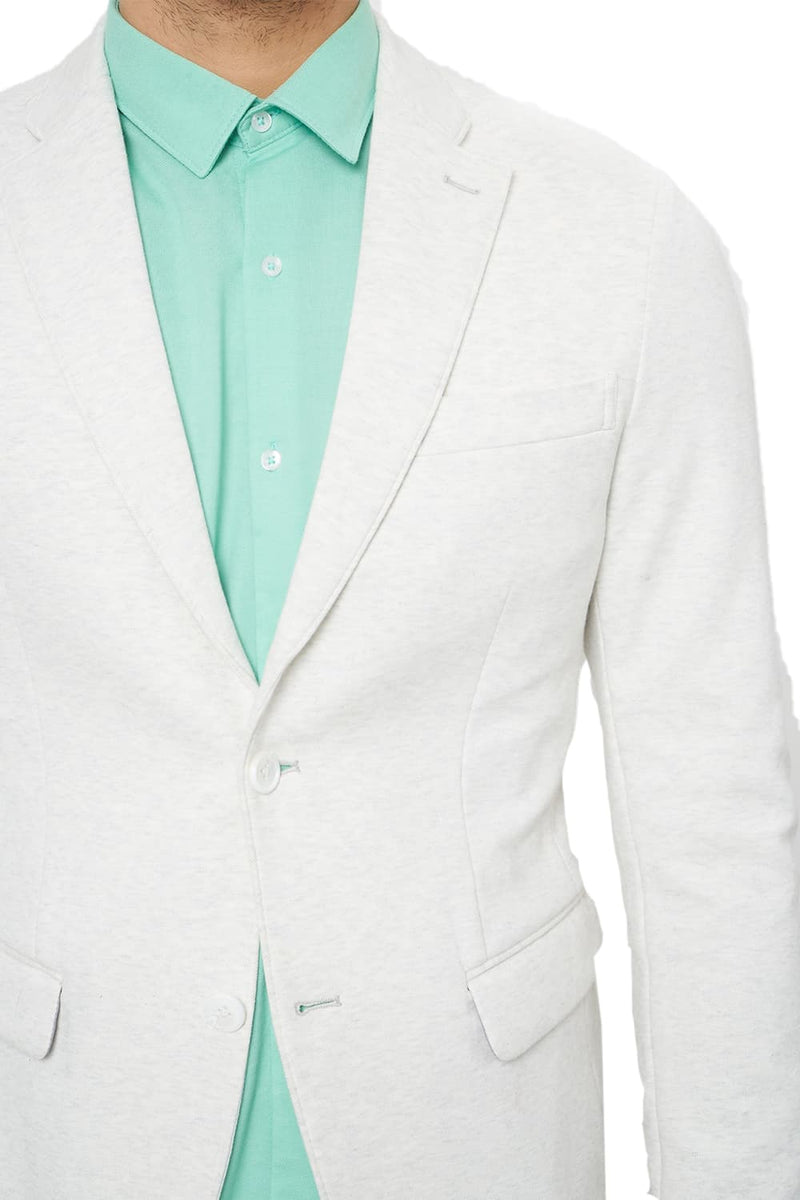 BASICS COMFORT FIT 2 BUTTON KNIT BLAZER