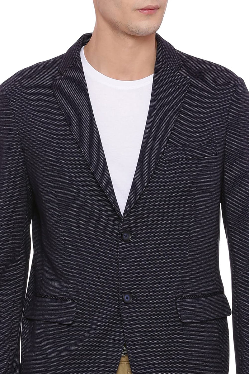 BASICS COMFORT FIT 2 BUTTON KNIT BLAZER