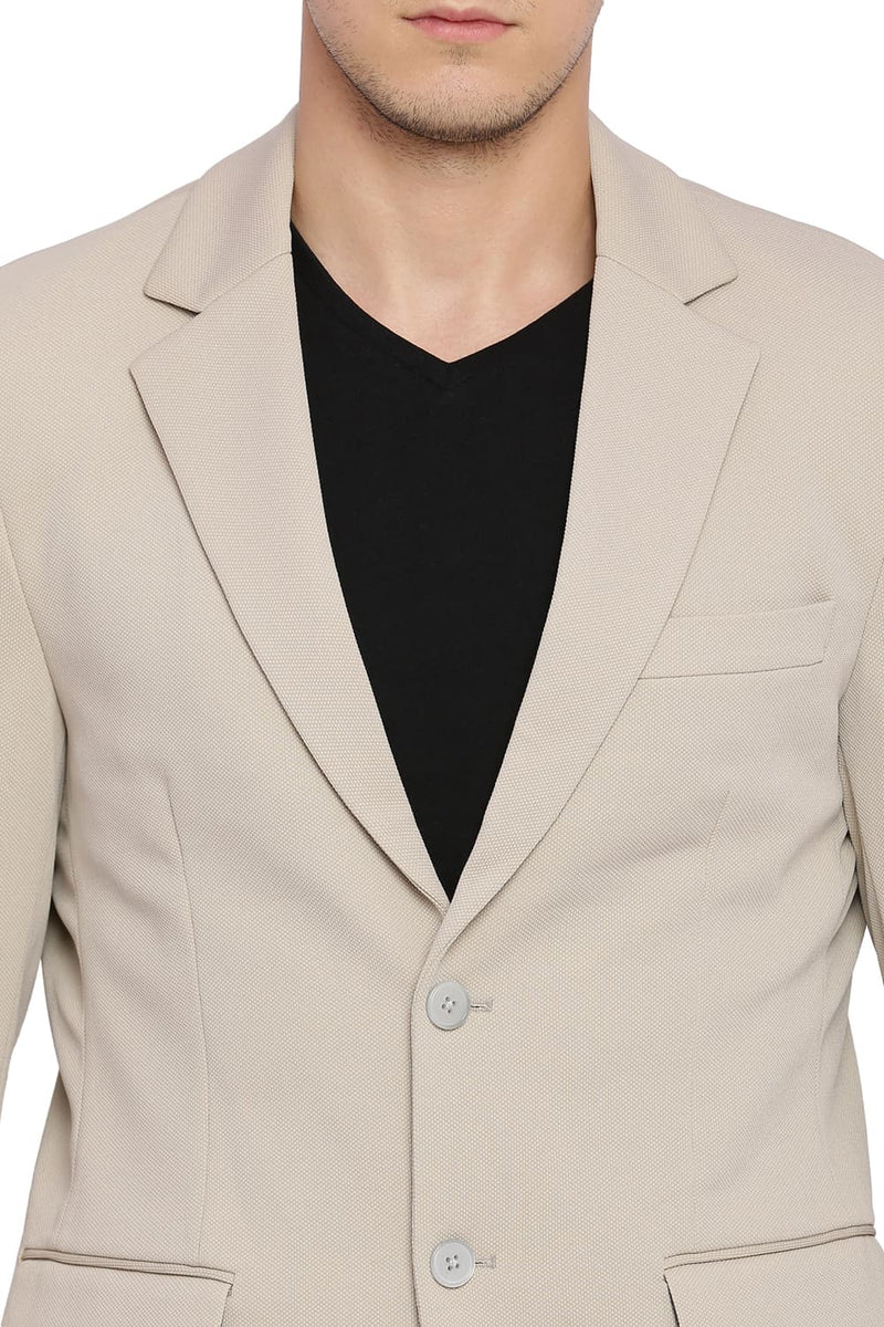 BASICS COMFORT FIT 2 BUTTON KNIT BLAZER