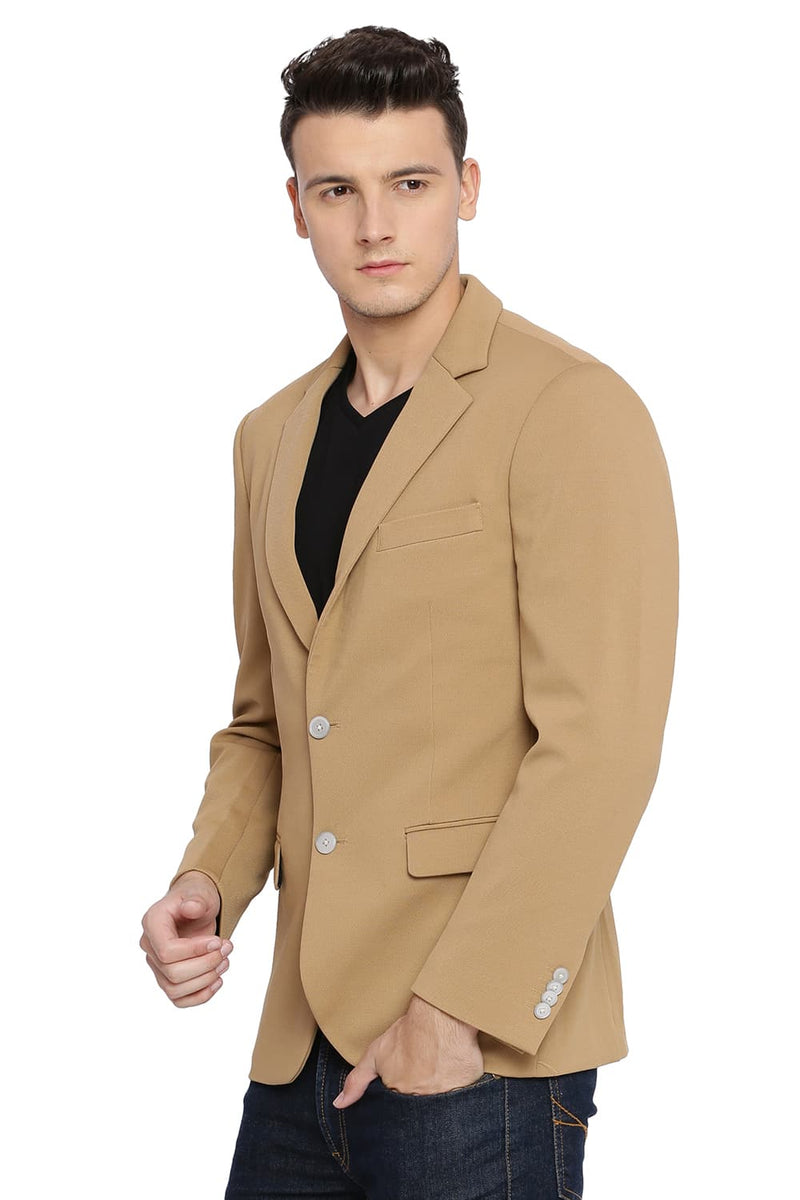 BASICS COMFORT FIT 2 BUTTON KNIT BLAZER