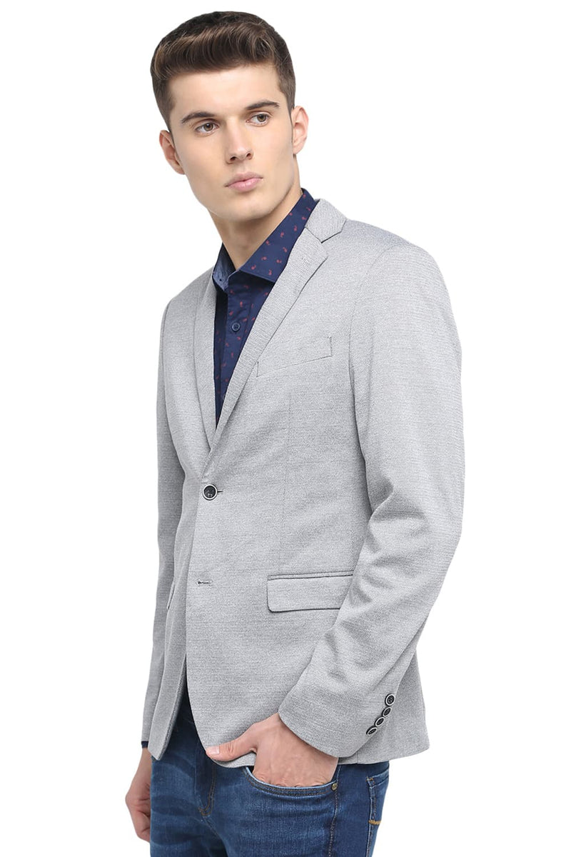 BASICS COMFORT FIT 2 BUTTON KNIT BLAZER