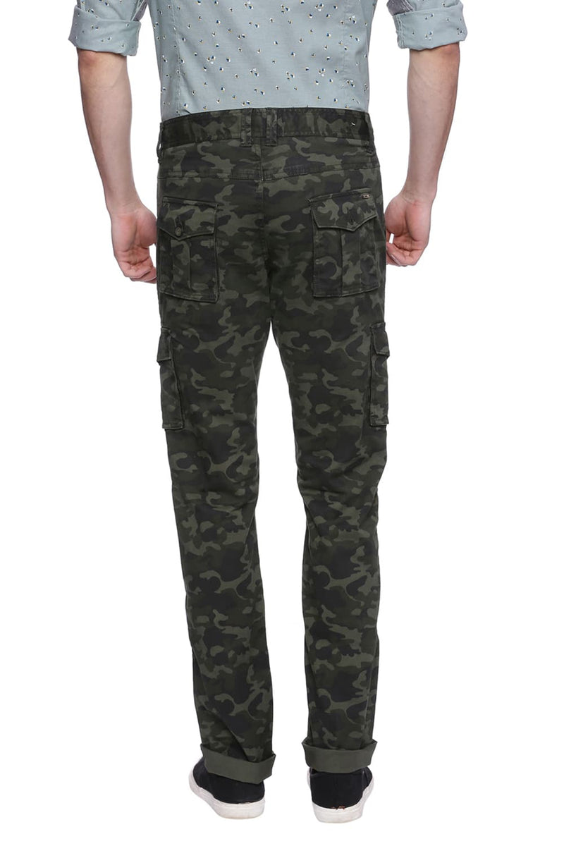 BASICS TAPERED FIT CARGO STRETCH TROUSER