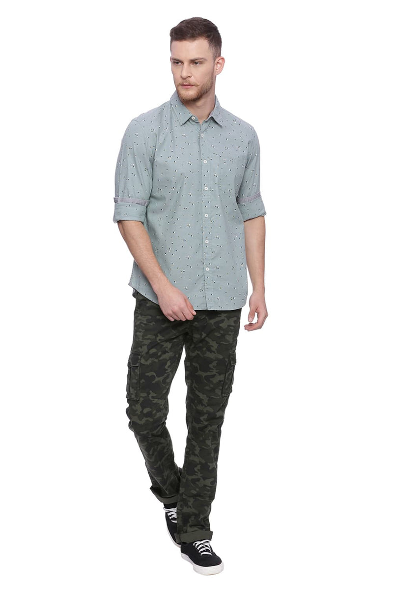 BASICS TAPERED FIT CARGO STRETCH TROUSER