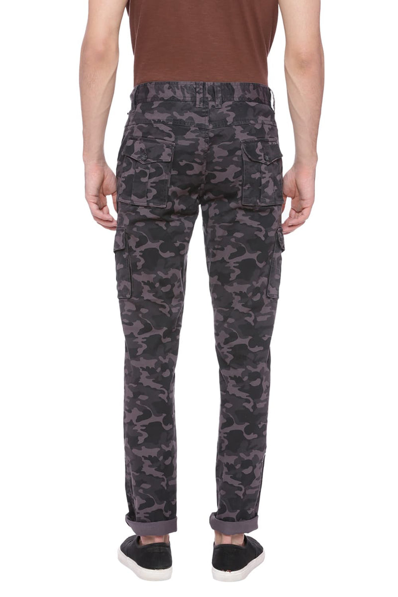 BASICS TAPERED FIT CARGO STRETCH TROUSER