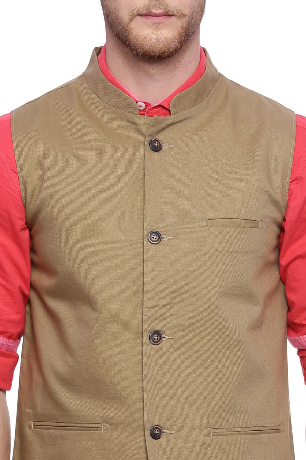 BASICS SLIM FIT BANDHGALA JACKET