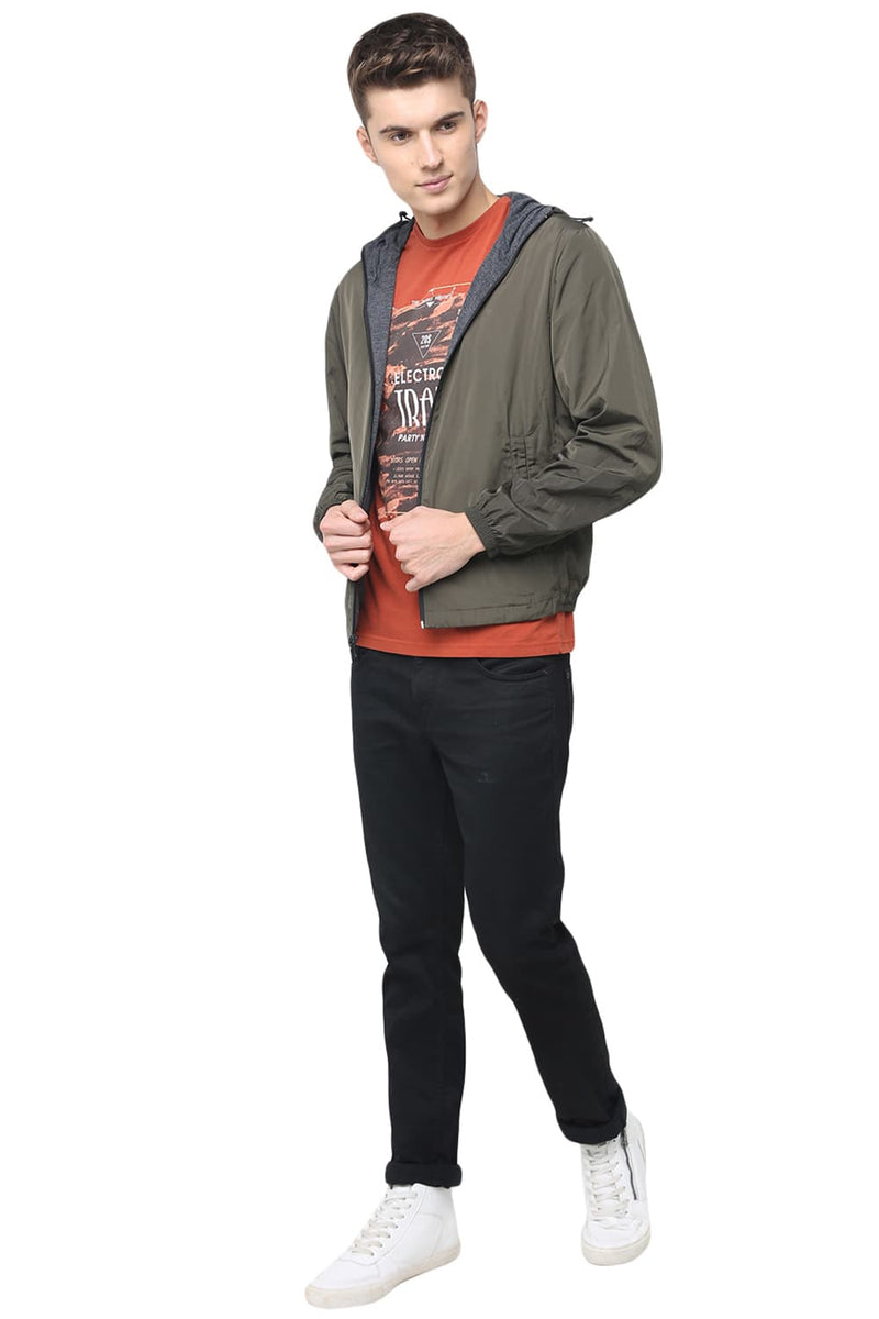 BASICS COMFORT FIT REVERSIBLE NO FILL JACKET