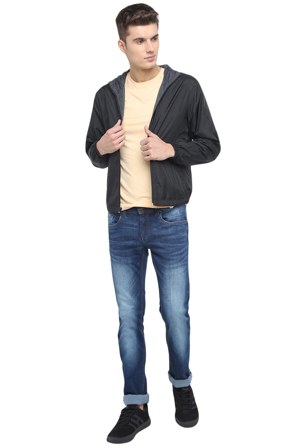 BASICS COMFORT FIT REVERSIBLE NO FILL JACKET