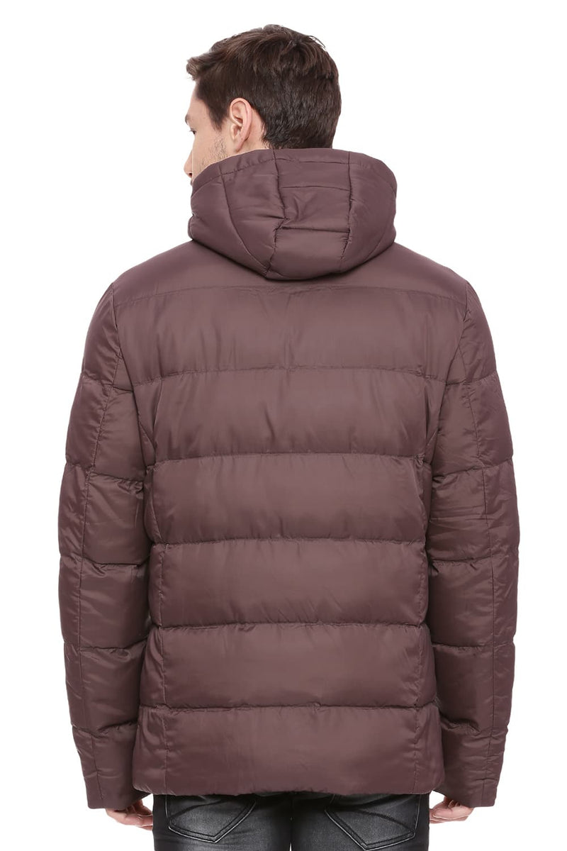 BASICS COMFORT FIT HOODED POLY FILL JACKET