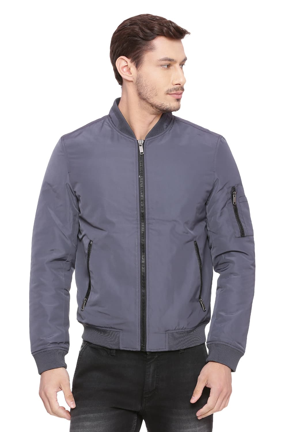 BASICS COMFORT FIT QUILTED POLY FILL JACKET