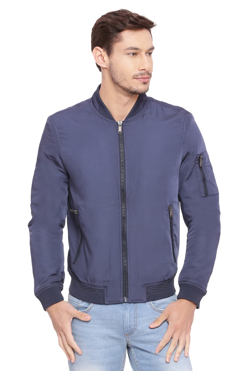 BASICS COMFORT FIT QUILTED POLY FILL JACKET