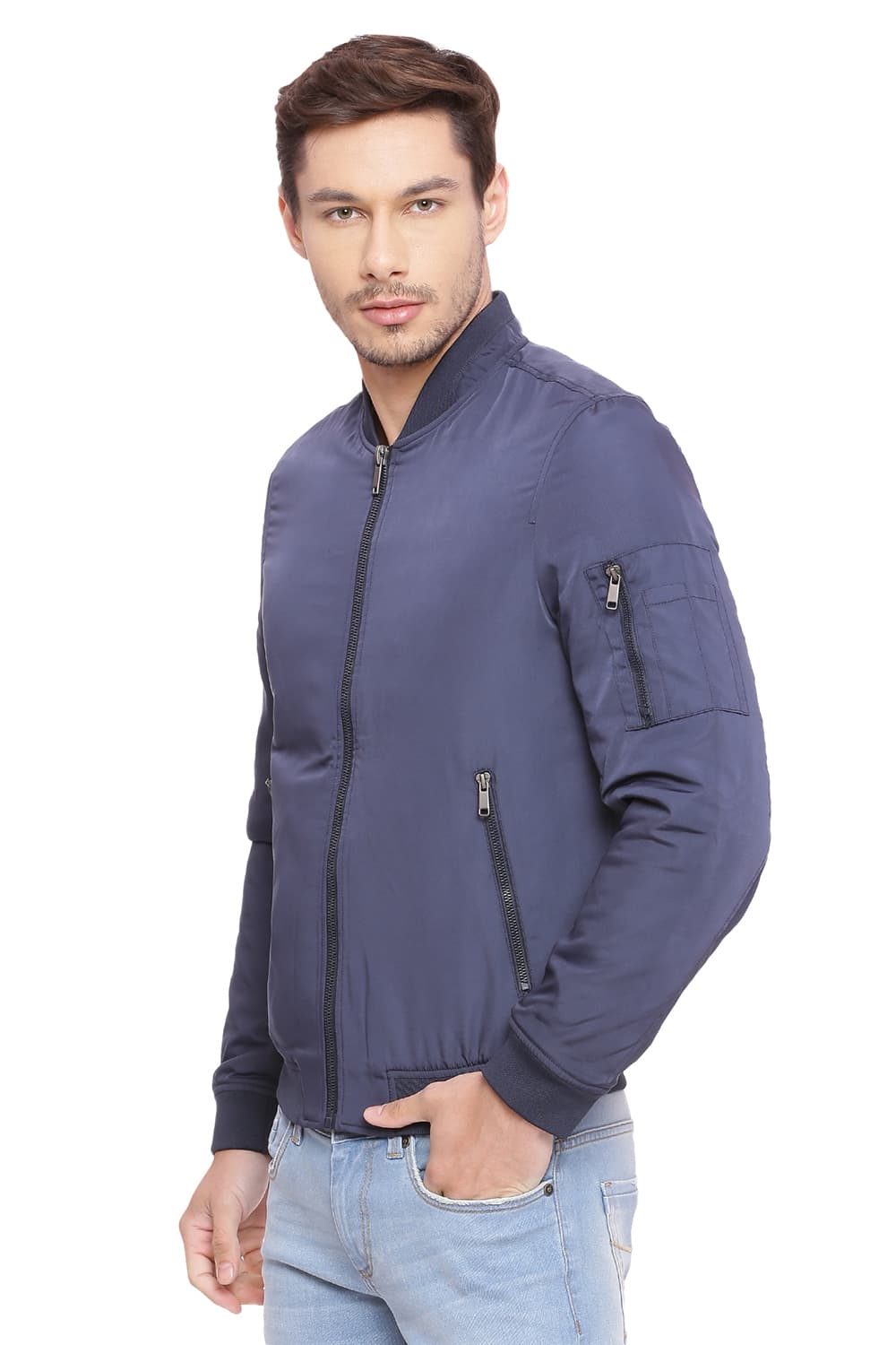 BASICS COMFORT FIT QUILTED POLY FILL JACKET