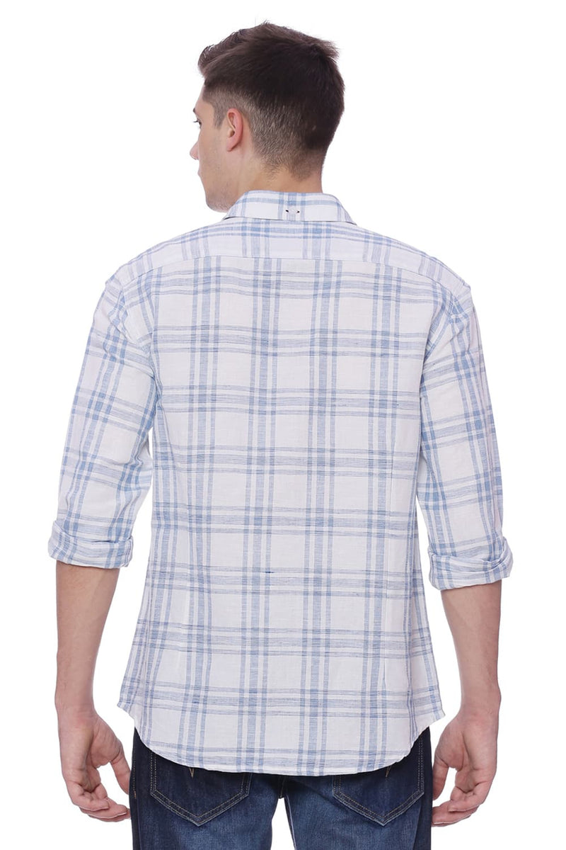 BASICS SLIM FIT CHECKS SHIRT