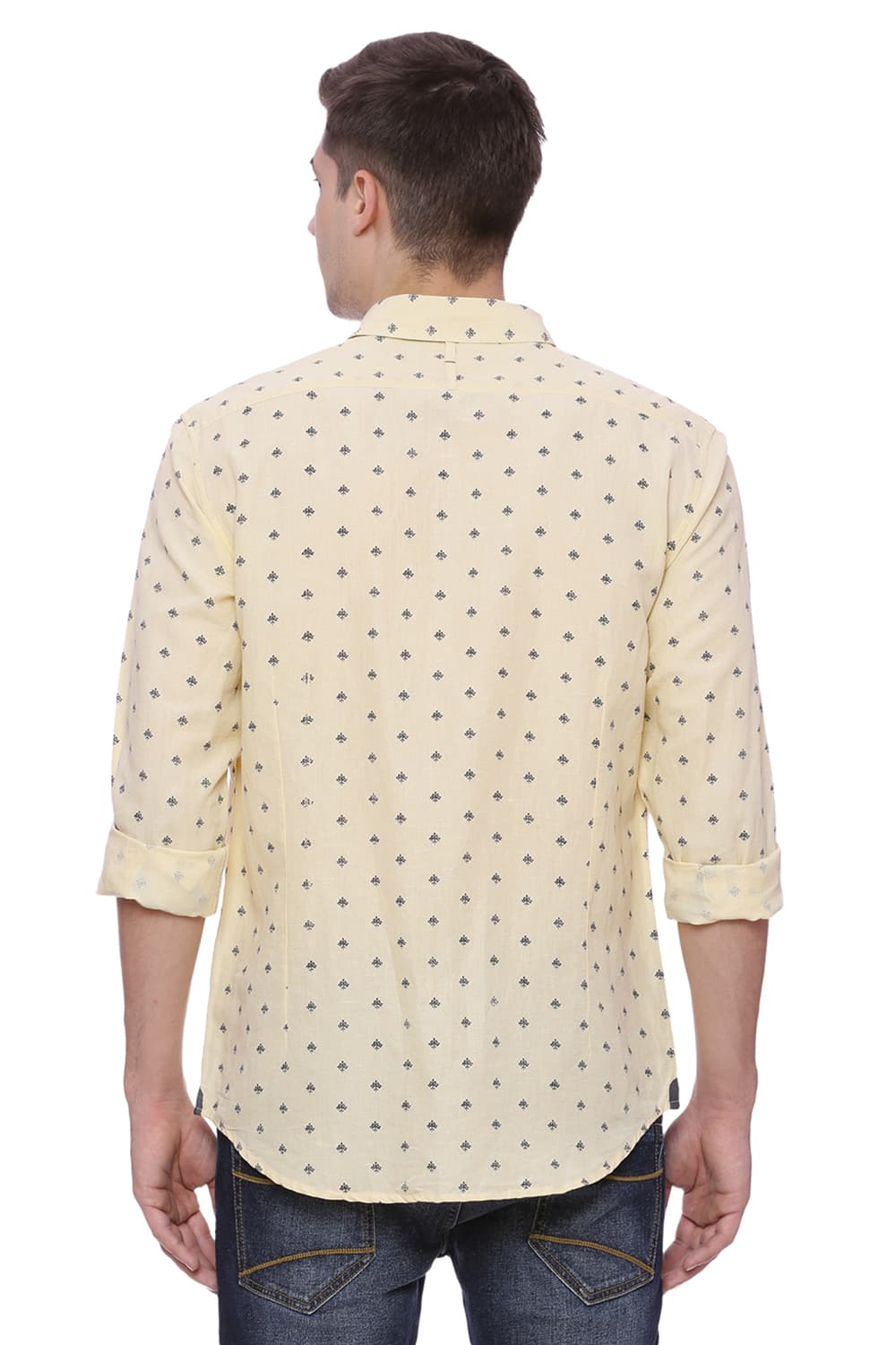 BASICS SLIM FIT PRINTED SHIRT