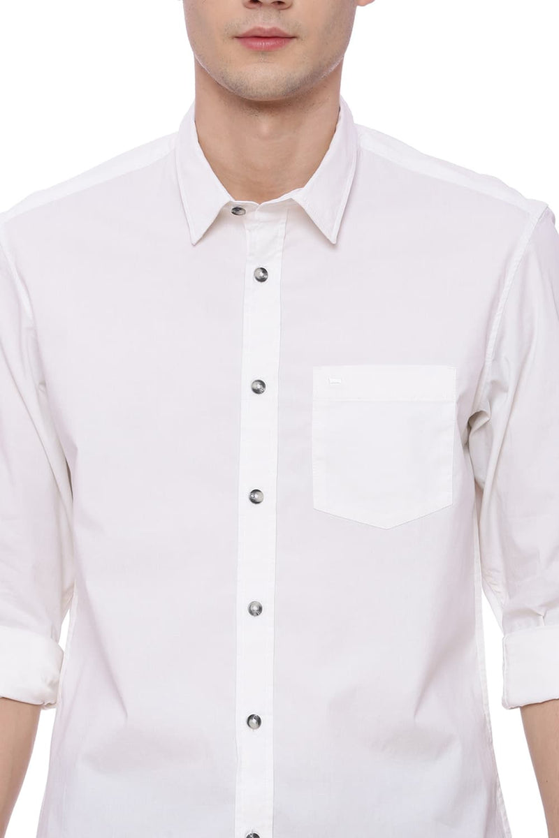 BASICS SLIM FIT STRETCH SHIRT