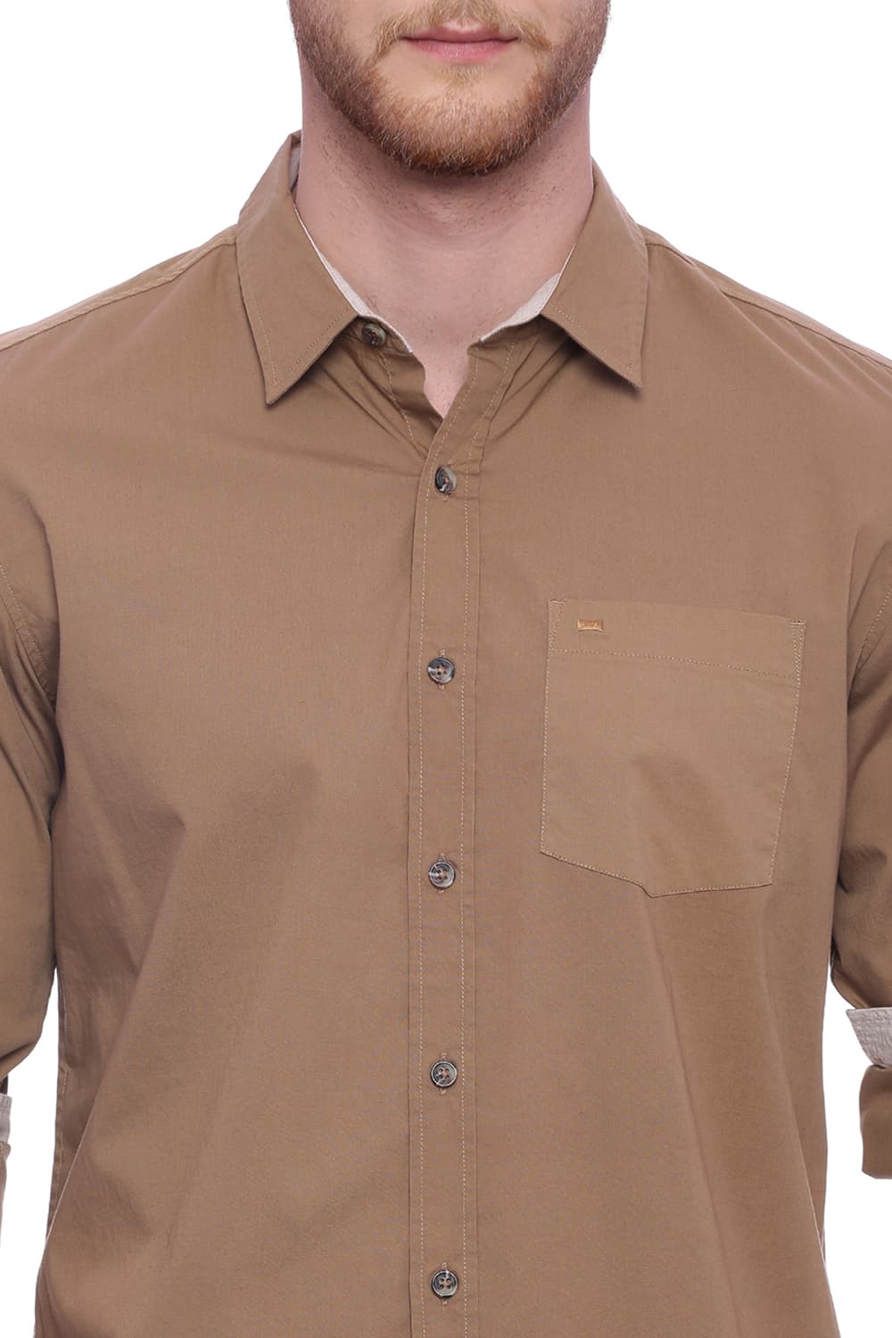 BASICS SLIM FIT STRETCH SHIRT