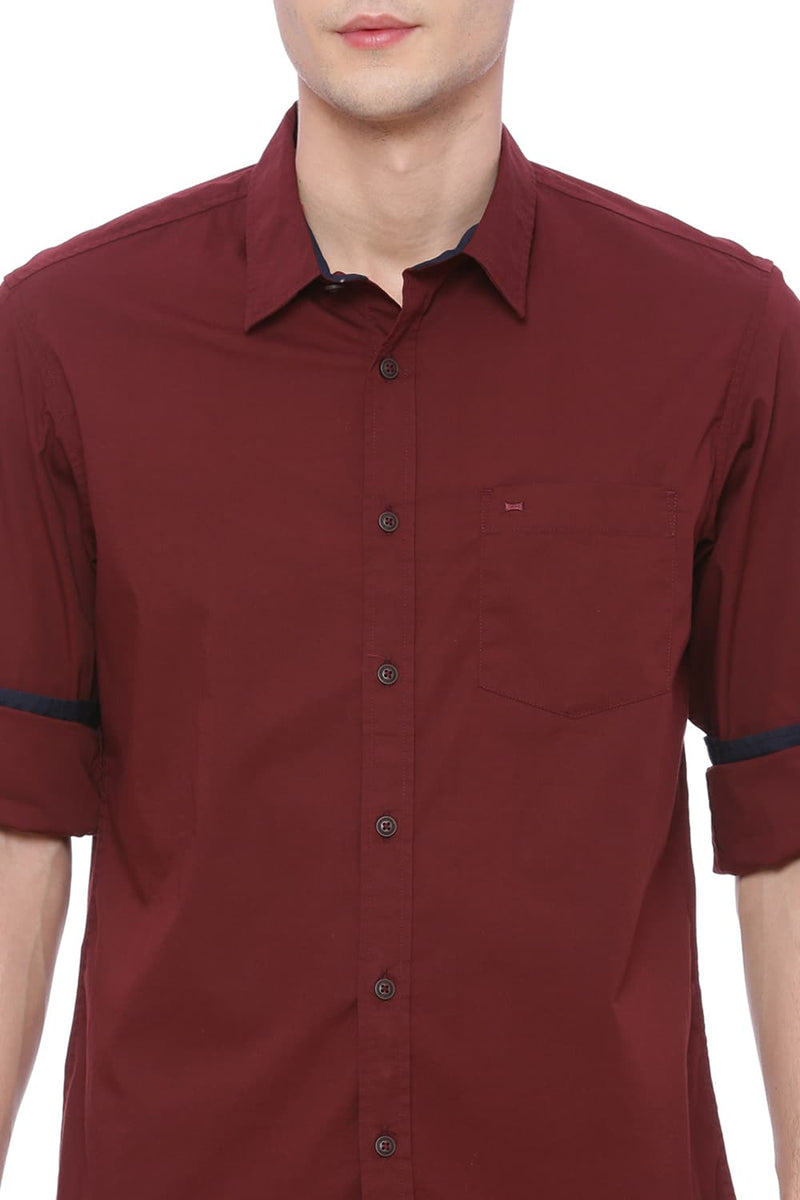 BASICS SLIM FIT STRETCH SHIRT