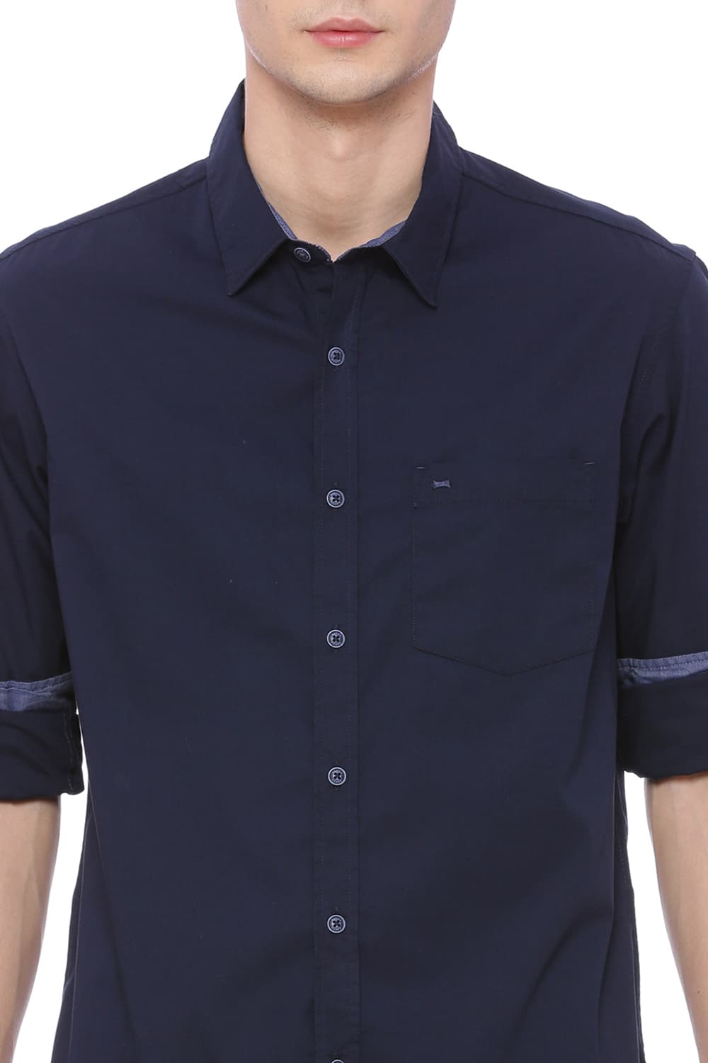 BASICS SLIM FIT STRETCH SHIRT