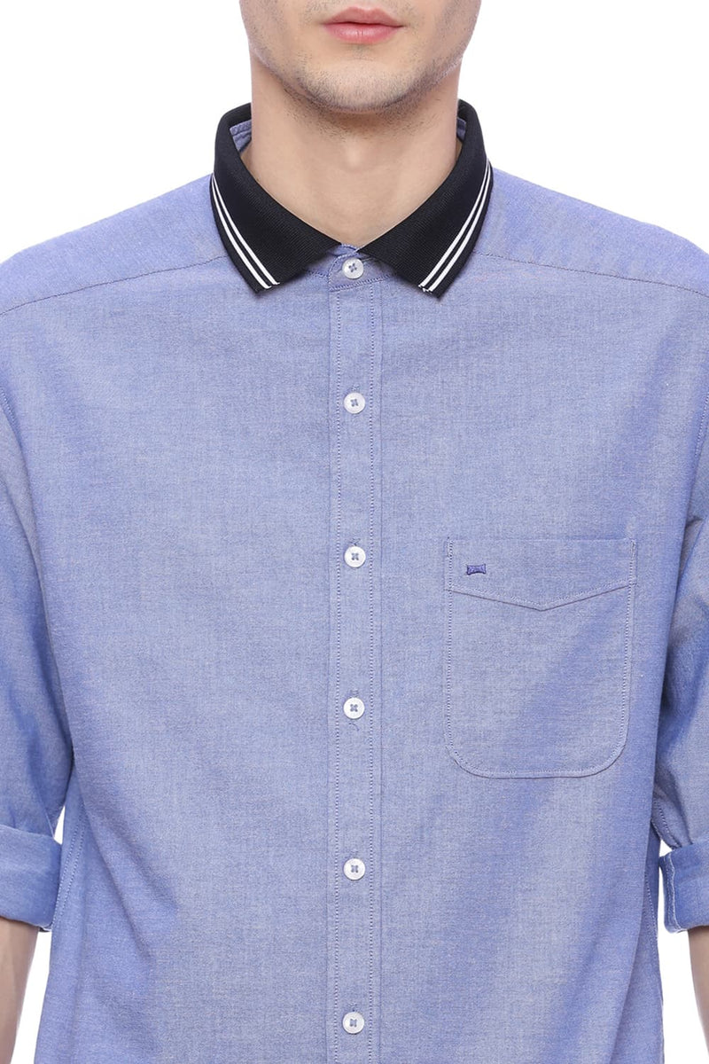 BASICS SLIM FIT STRETCH SHIRT