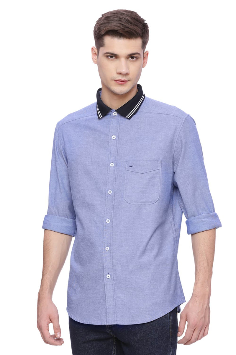 BASICS SLIM FIT STRETCH SHIRT