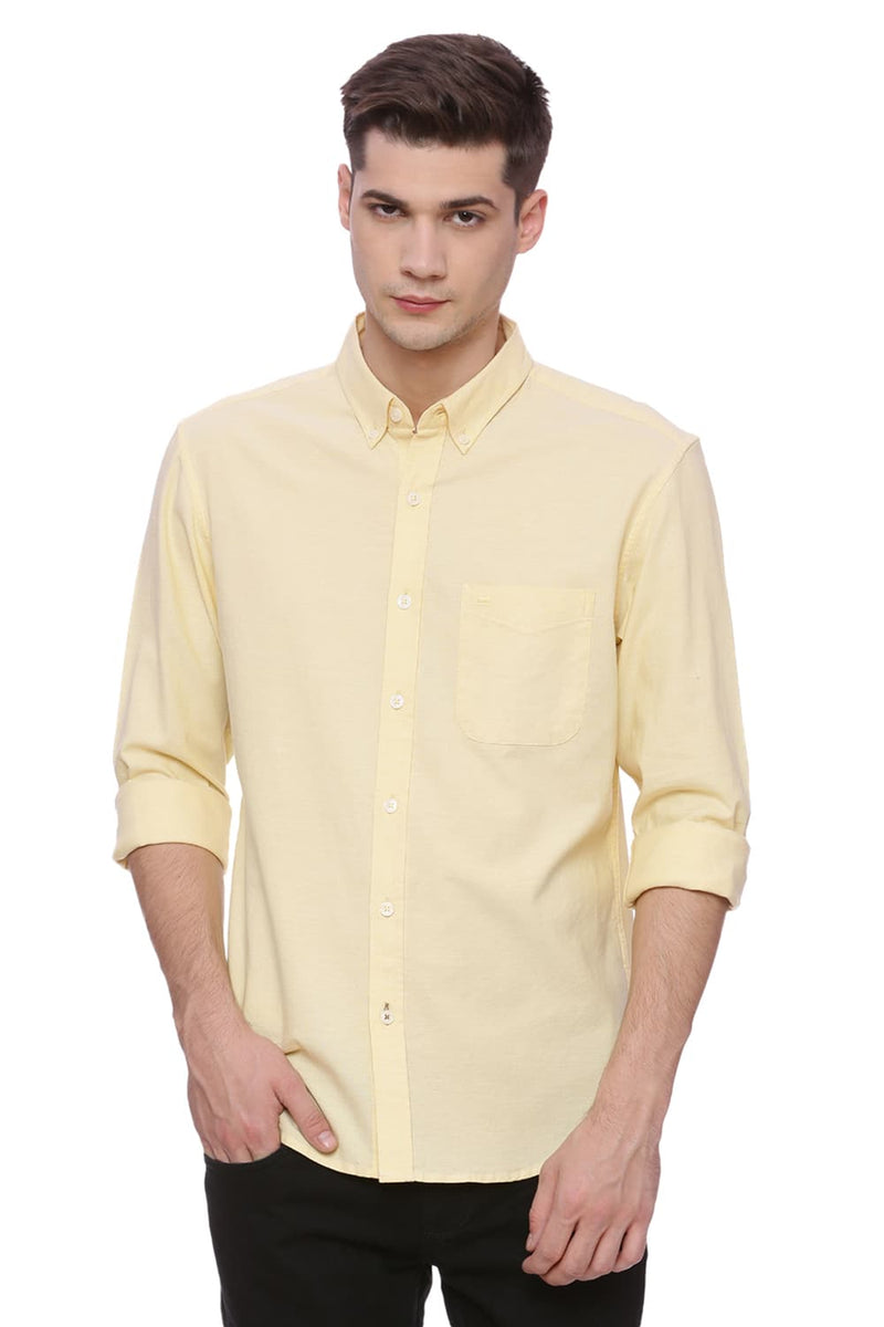 BASICS SLIM FIT STRETCH SHIRT