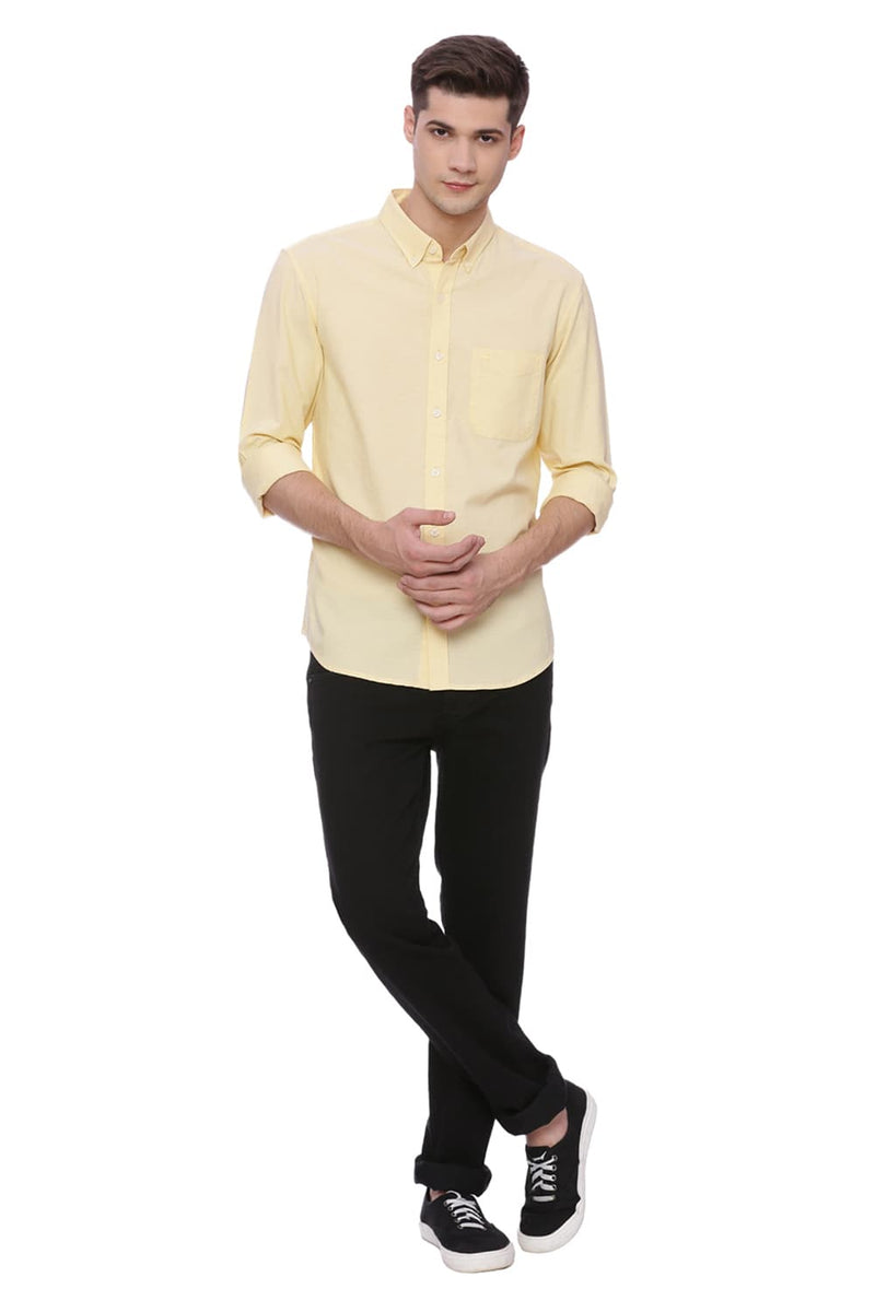 BASICS SLIM FIT STRETCH SHIRT