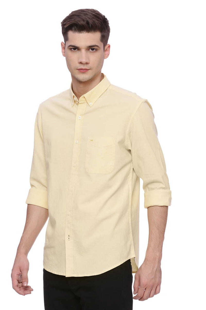 BASICS SLIM FIT STRETCH SHIRT