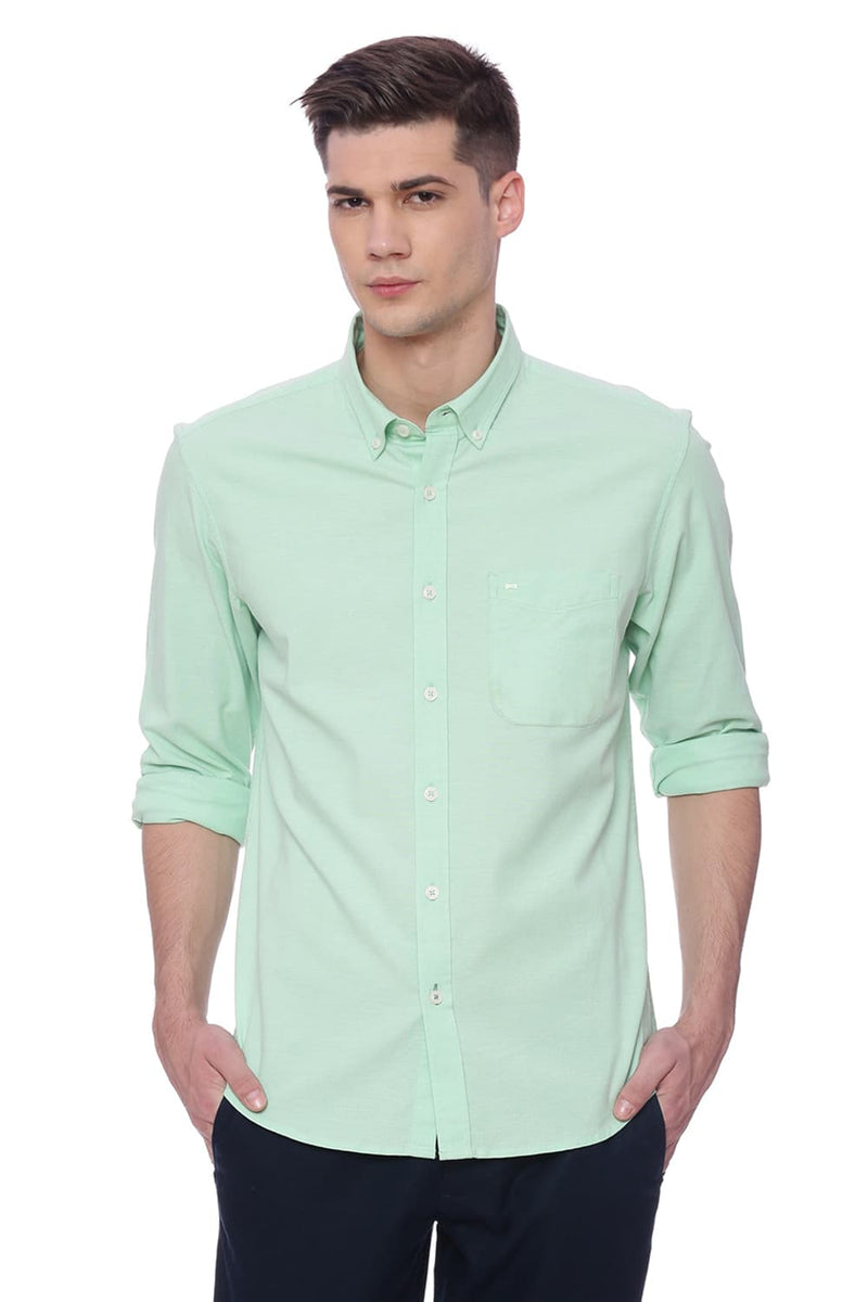 BASICS SLIM FIT STRETCH SHIRT