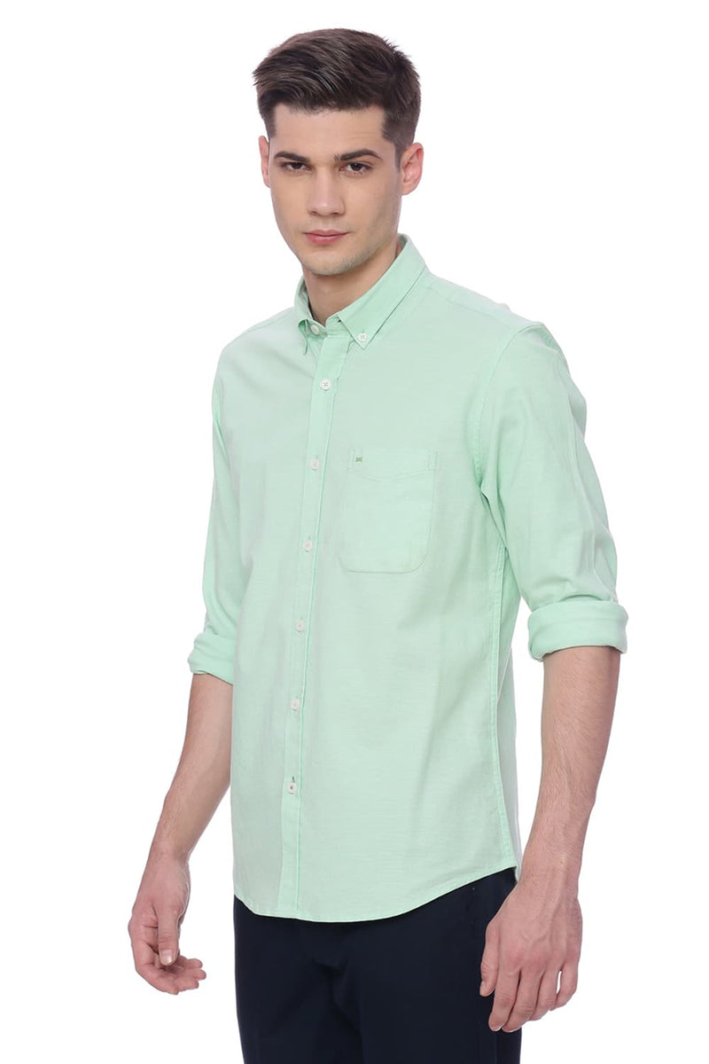 BASICS SLIM FIT STRETCH SHIRT