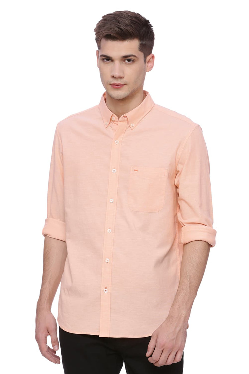 BASICS SLIM FIT STRETCH SHIRT