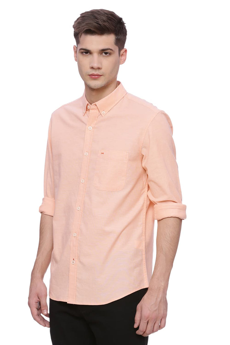 BASICS SLIM FIT STRETCH SHIRT