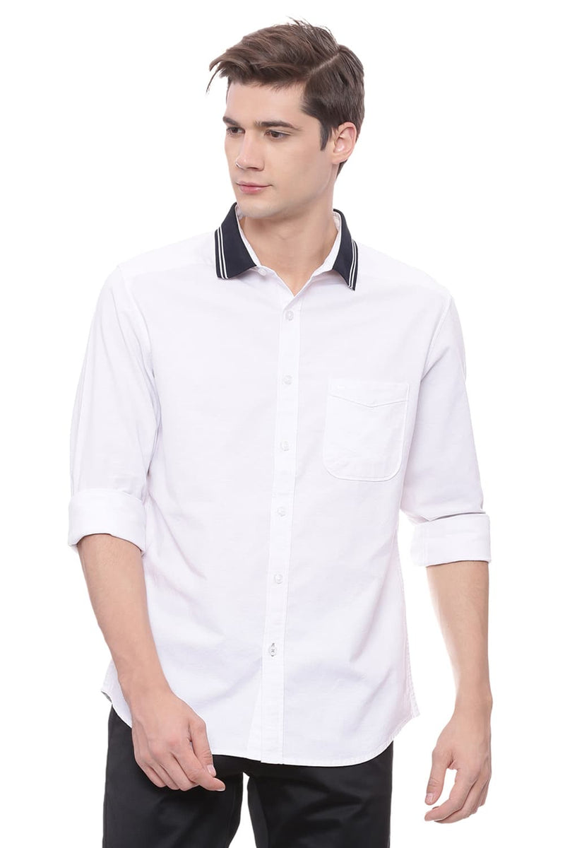 BASICS SLIM FIT STRETCH SHIRT