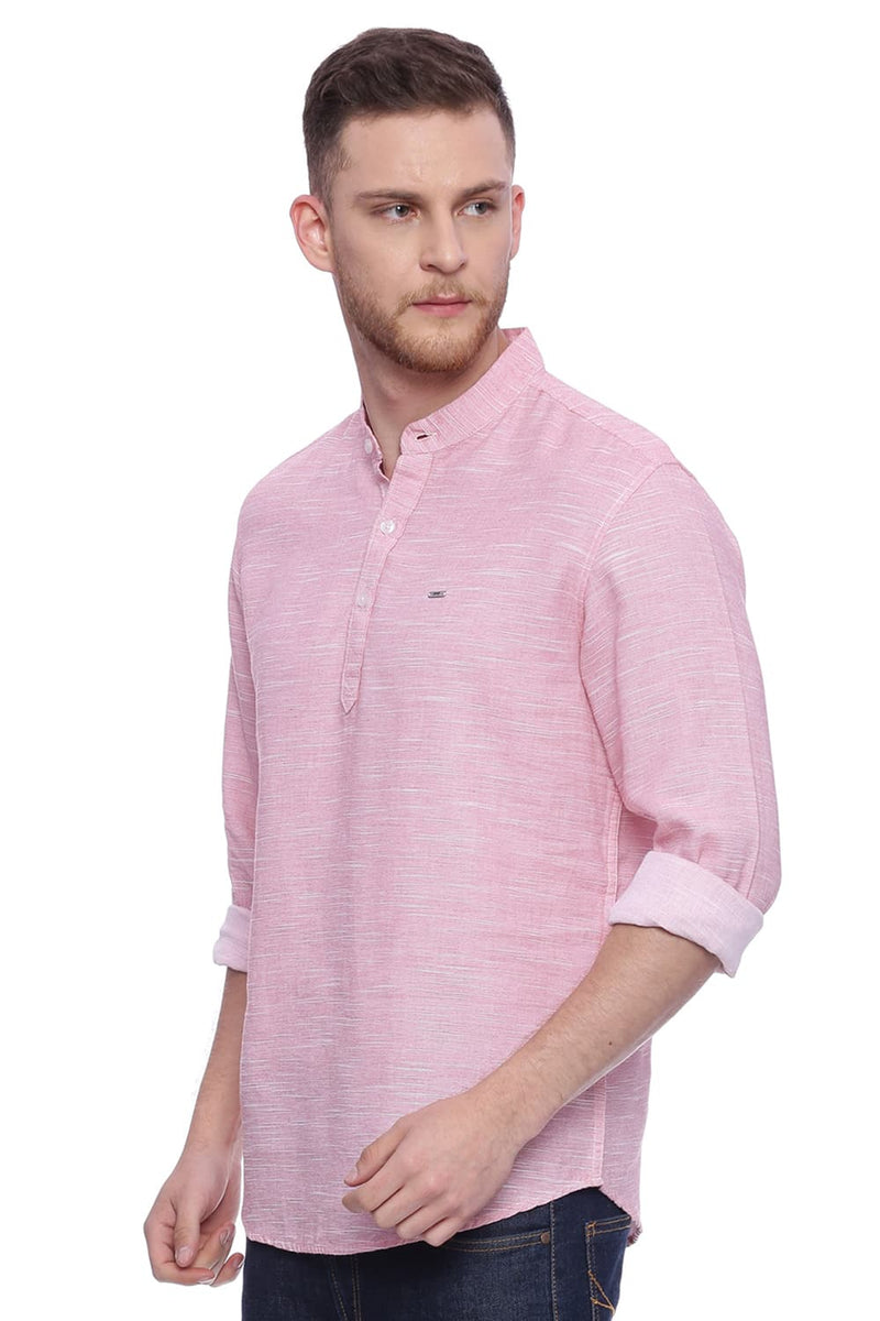 BASICS SLIM FIT KURTA SHIRT