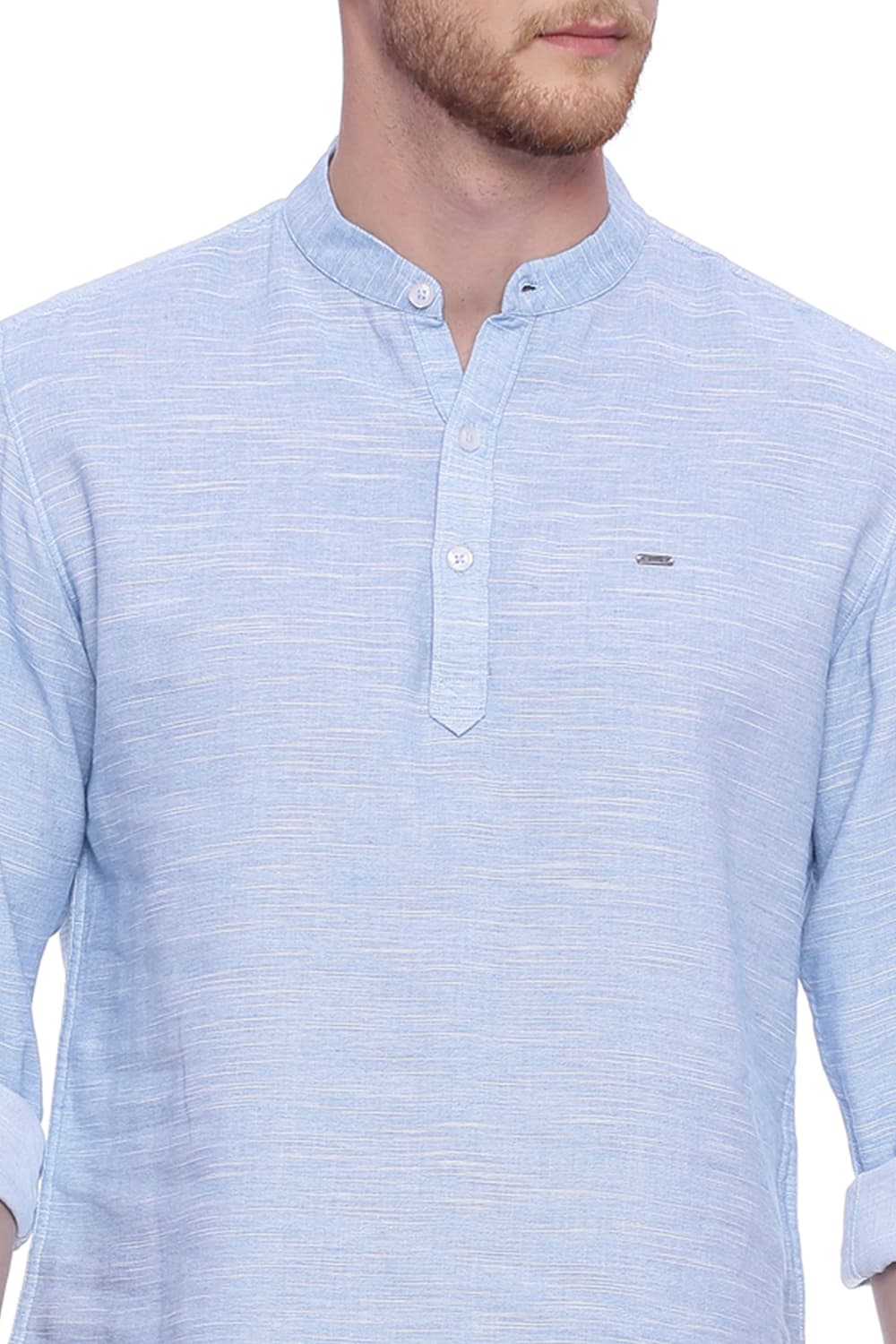 BASICS SLIM FIT KURTA SHIRT