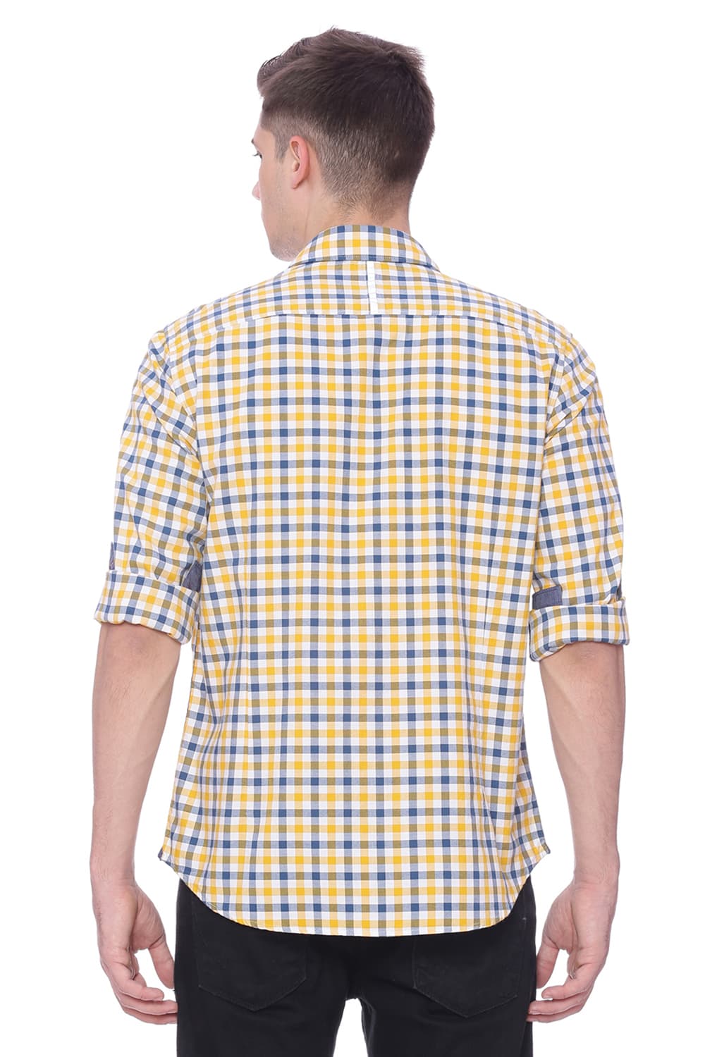 BASICS SLIM FIT CHECKS SHIRT