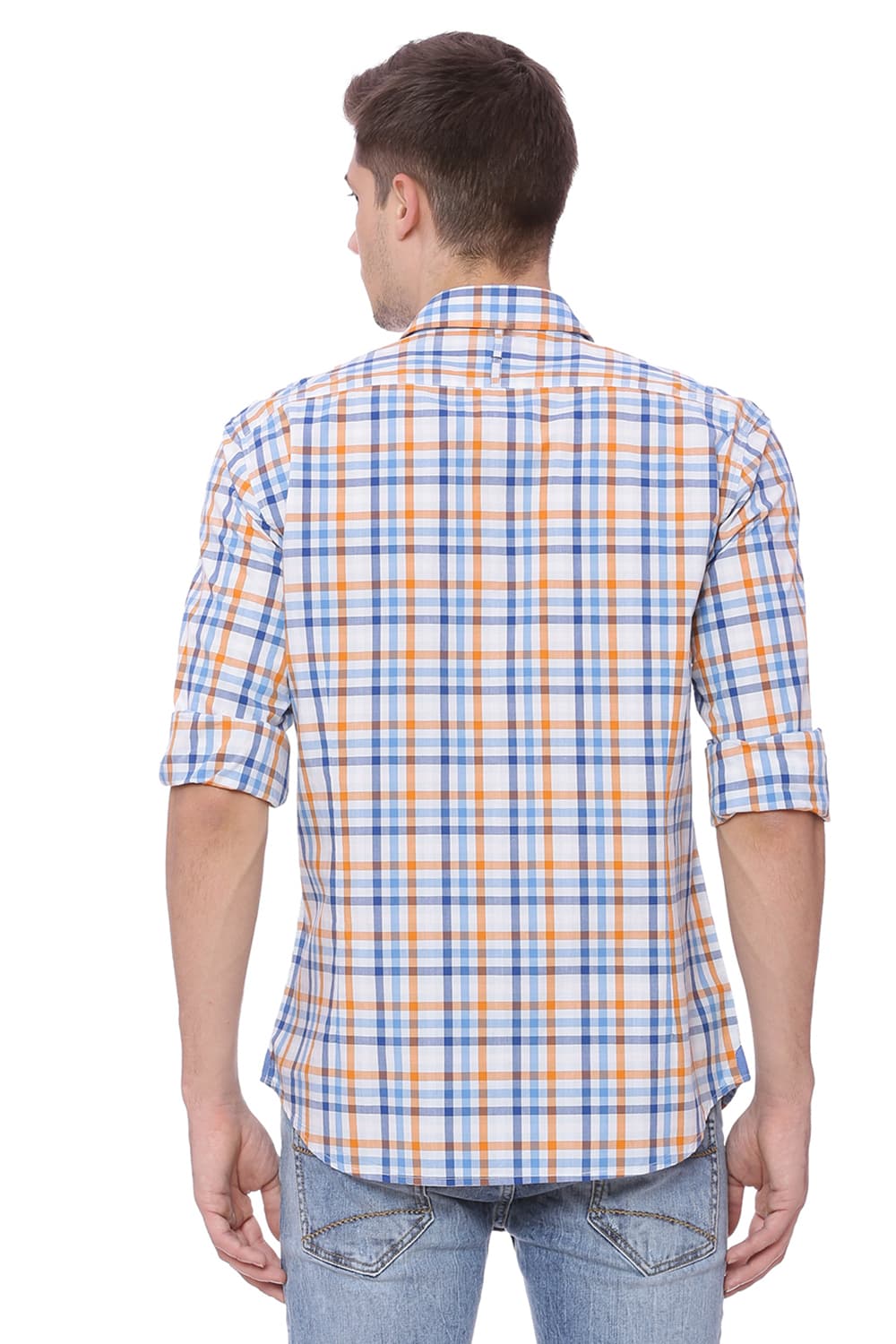 BASICS SLIM FIT CHECKS SHIRT