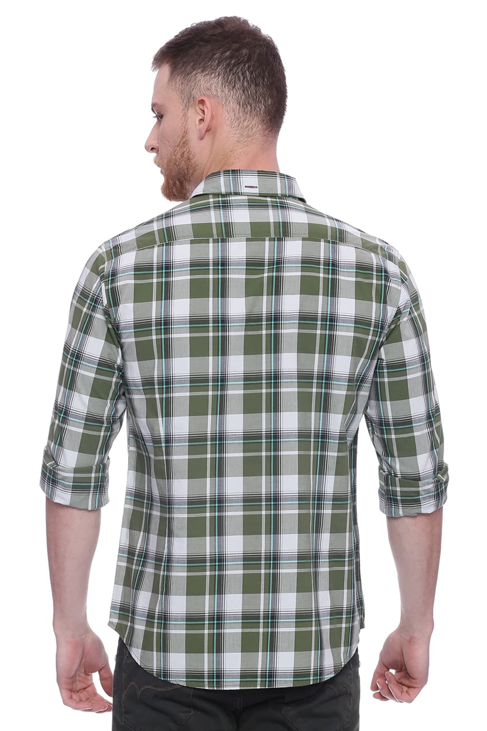 BASICS SLIM FIT CHECKS SHIRT