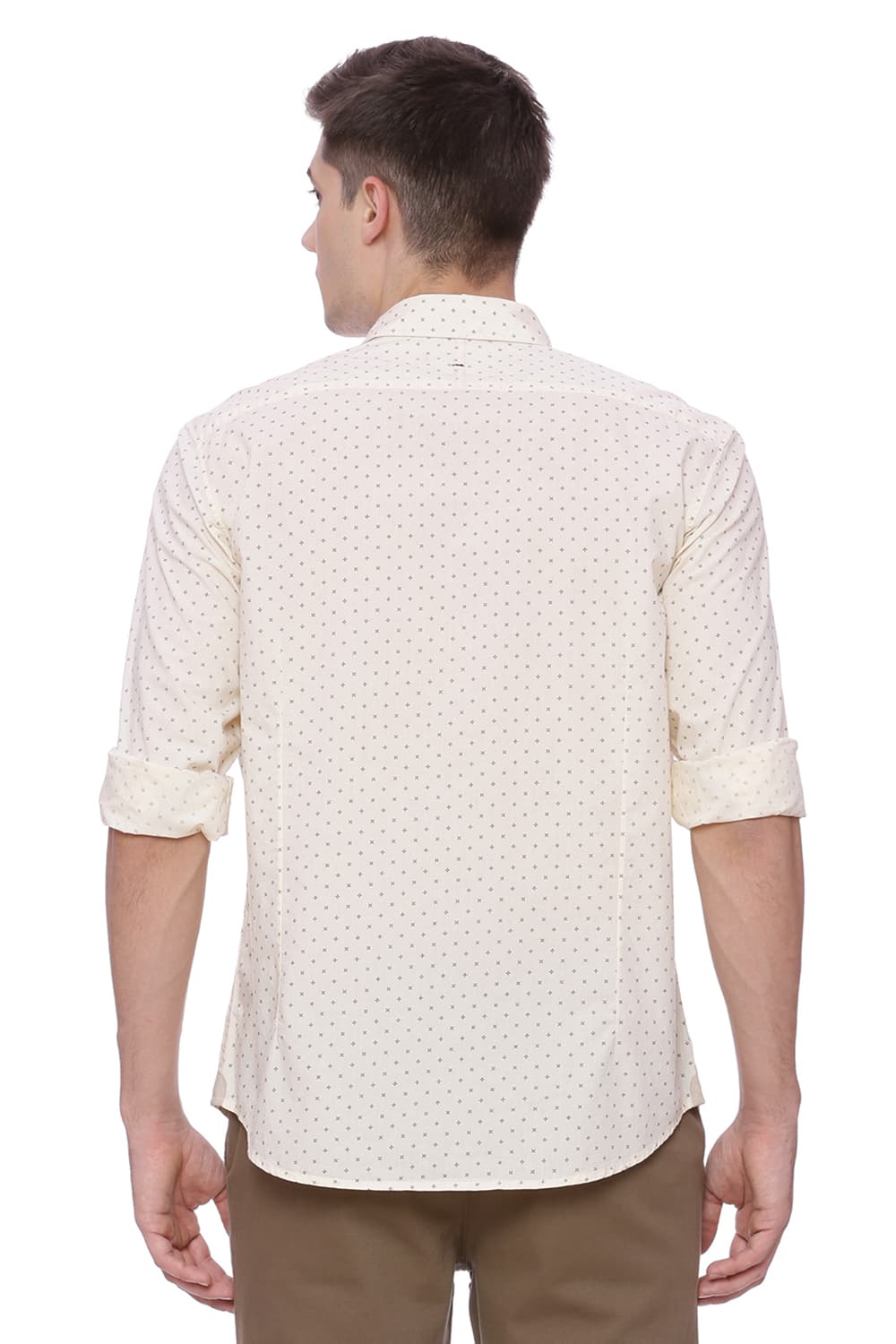 BASICS SLIM FIT PRINTED SHIRT