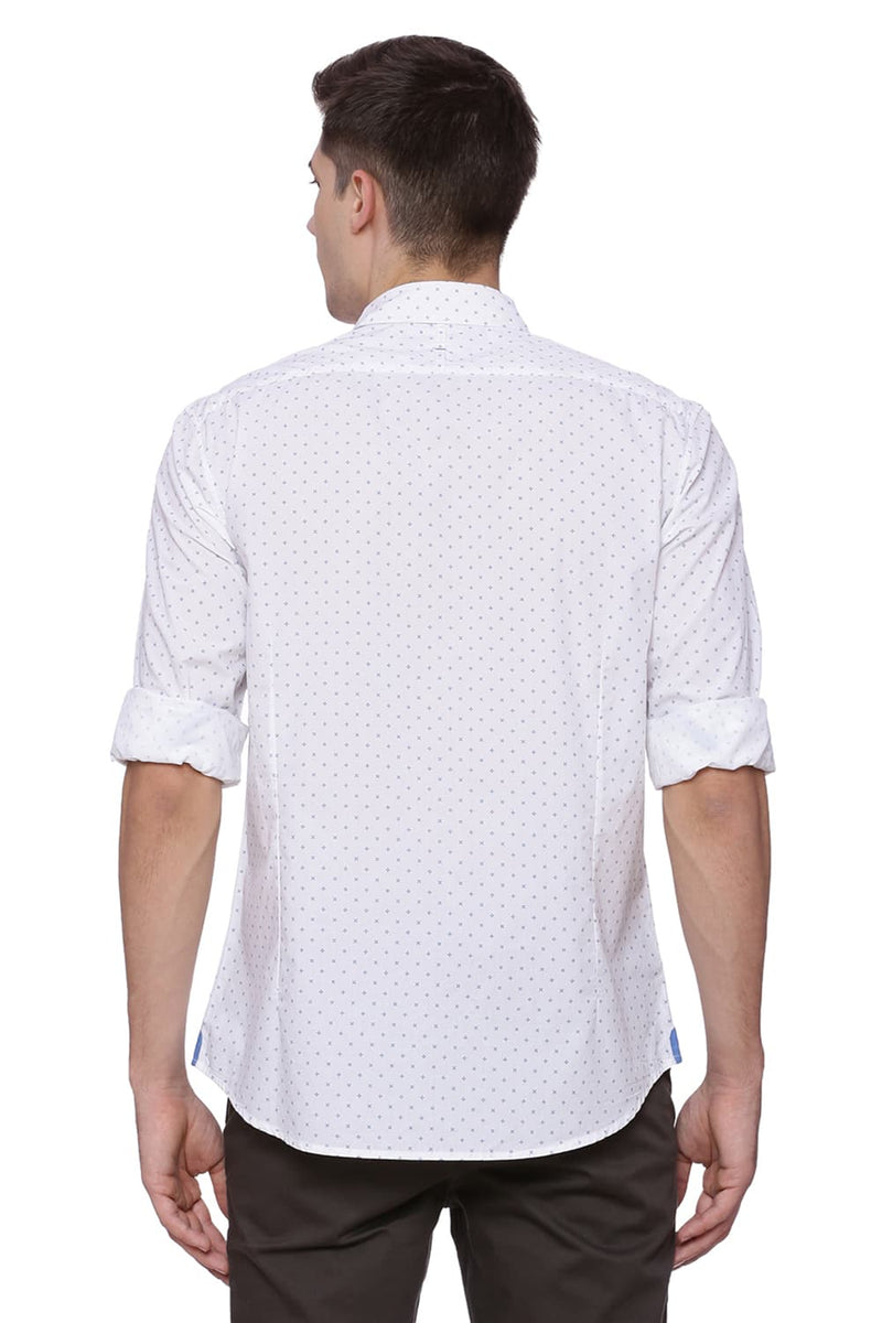 BASICS SLIM FIT PRINTED SHIRT