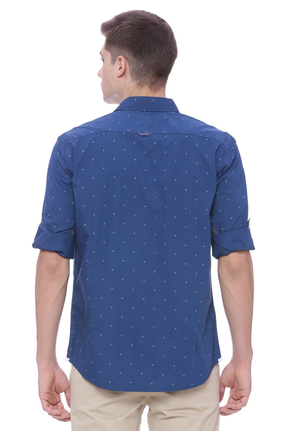 BASICS SLIM FIT PRINTED SHIRT