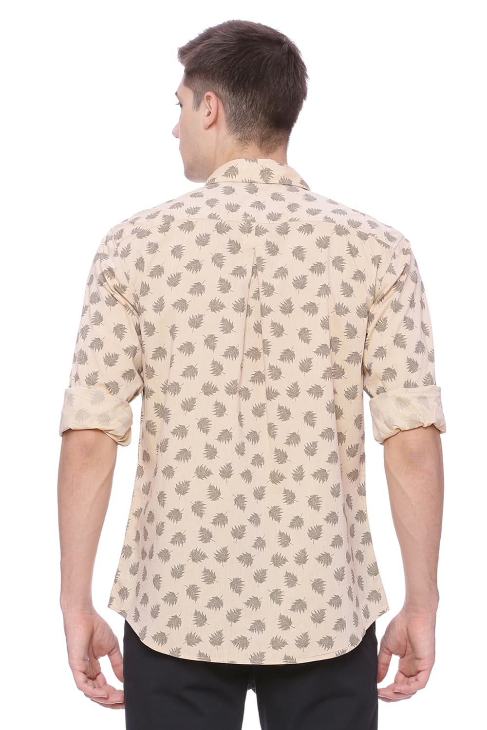 BASICS SLIM FIT PRINTED SHIRT