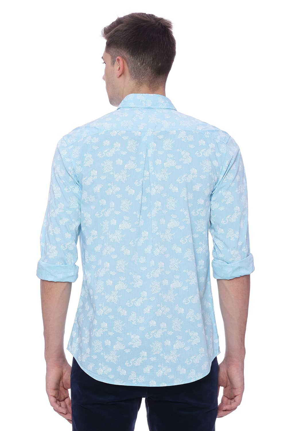 BASICS SLIM FIT PRINTED SHIRT