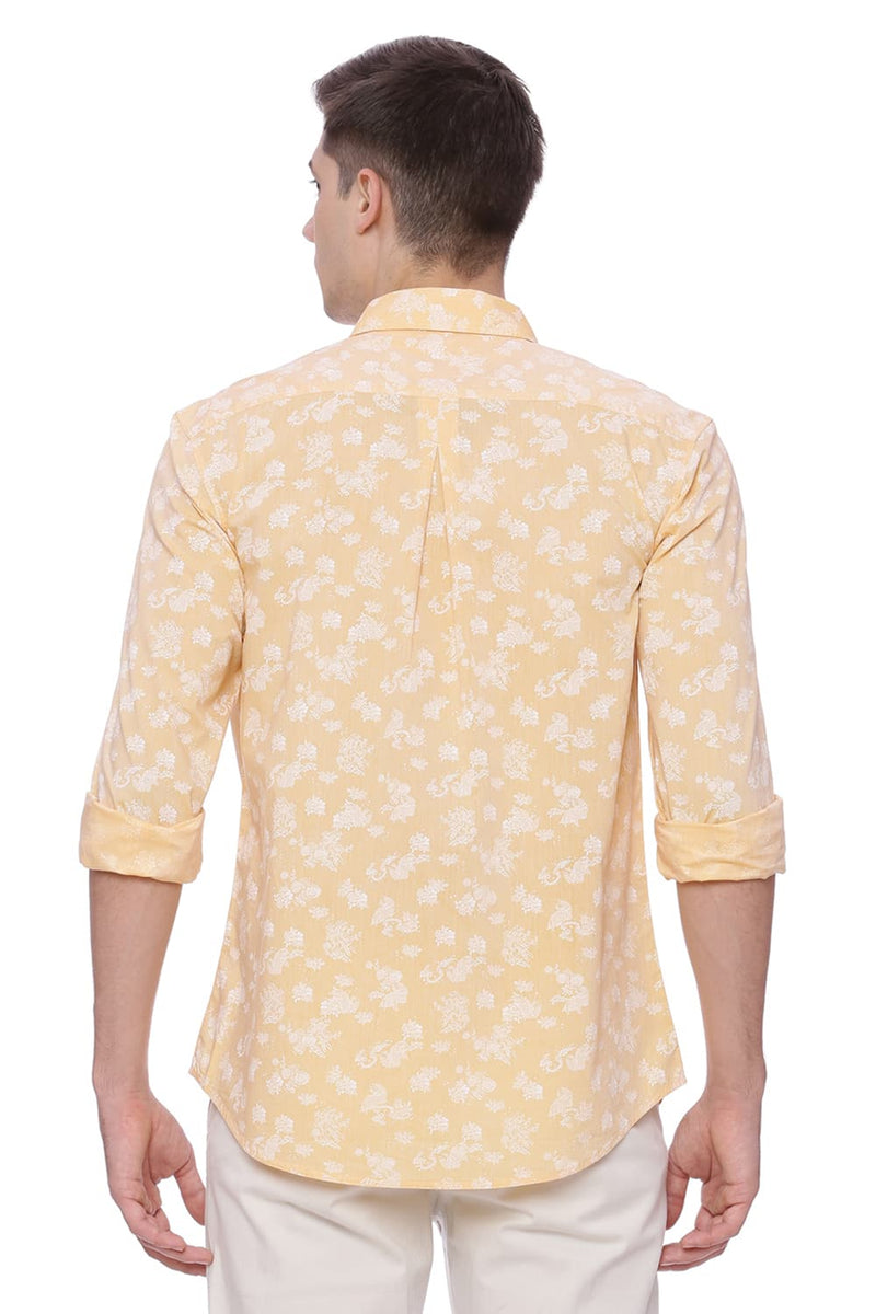 BASICS SLIM FIT PRINTED SHIRT