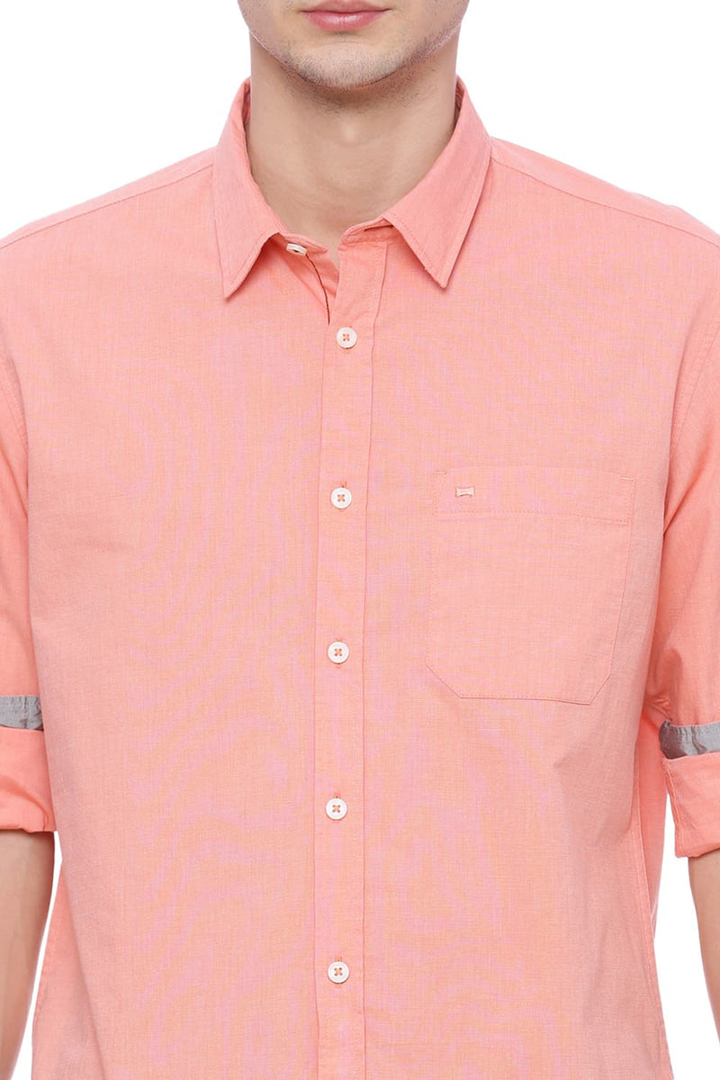 BASICS SLIM FIT FIL A FIL SHIRT