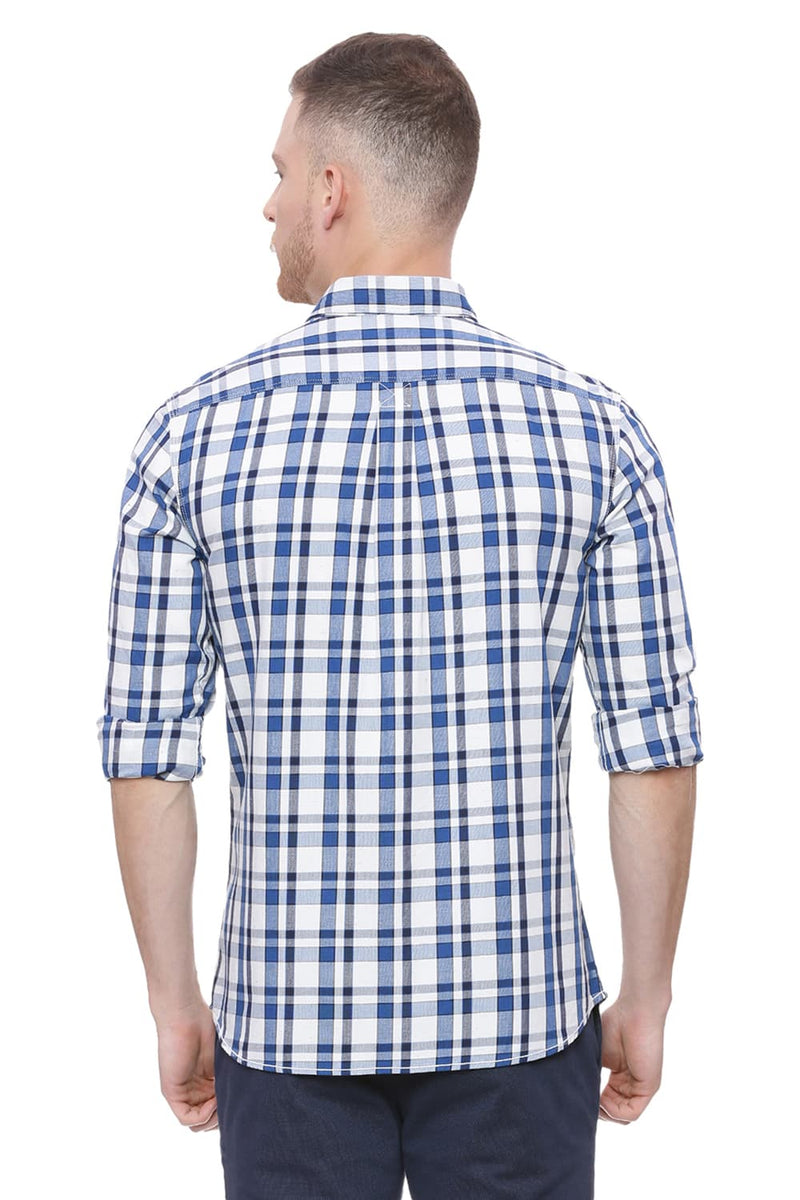 BASICS SLIM FIT CHECKS SHIRT